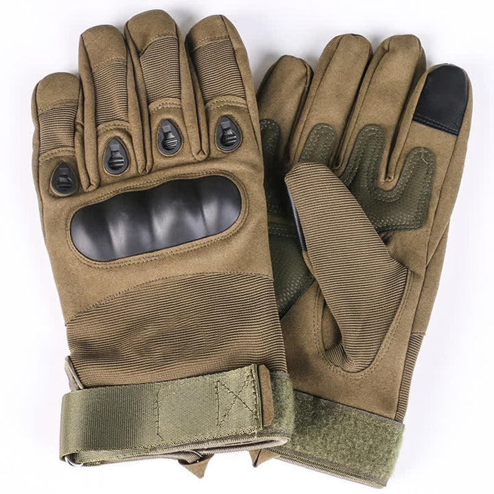 Guantes tácticos con forro polar grueso para montar en motocicleta