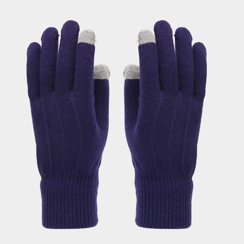 Conjunto de 3 piezas unisex clásico, versátil, con gorro, bufanda y guantes