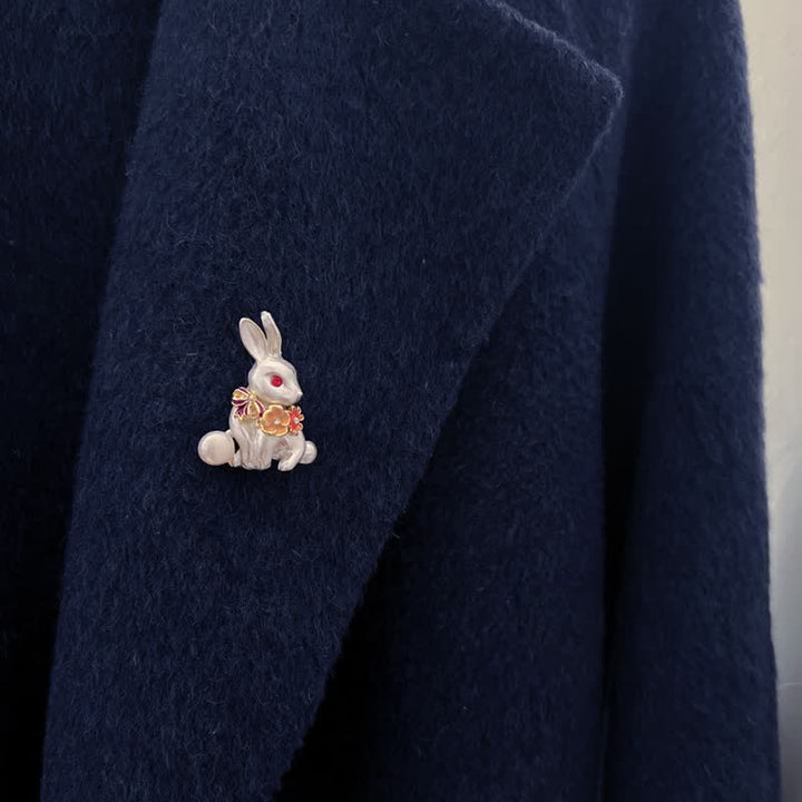 Broche de pavo real con flecos Grazioso para mujer
