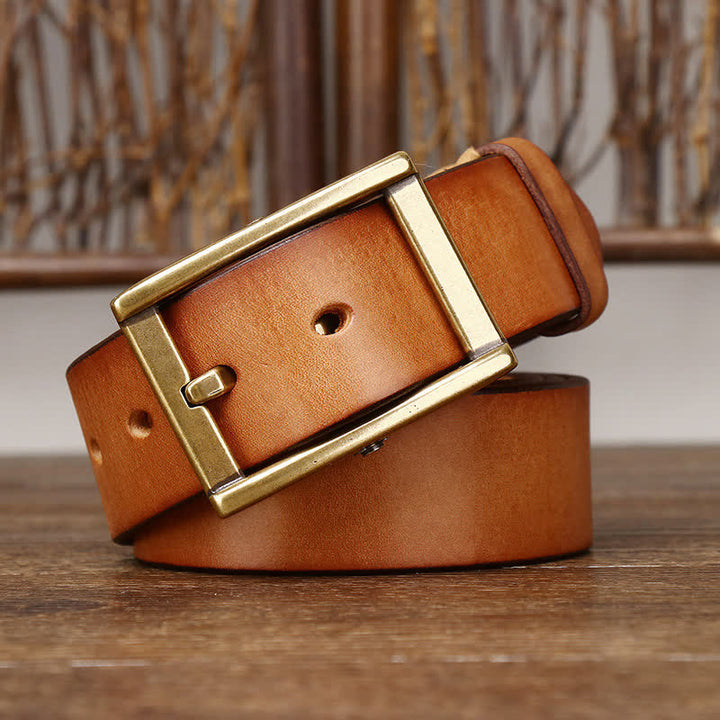 Cinturón de cuero Tough Guy con detalle de tachuelas para hombre