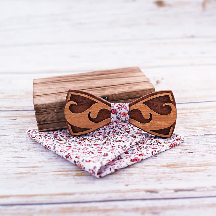 Juego de 2 pajaritas de madera para tallar barbas de hombre