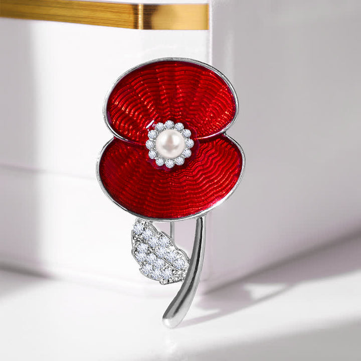 Broche de amapola del Día del Recuerdo de la Mujer