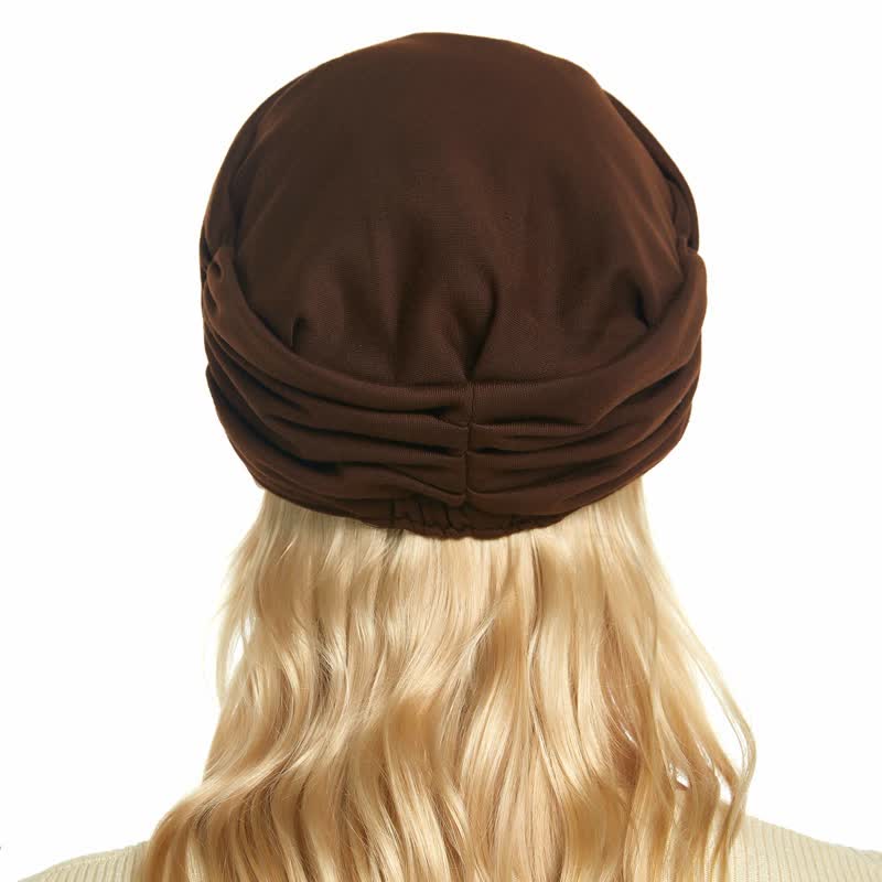 Gorra de béisbol plisada con ala suave para mujer