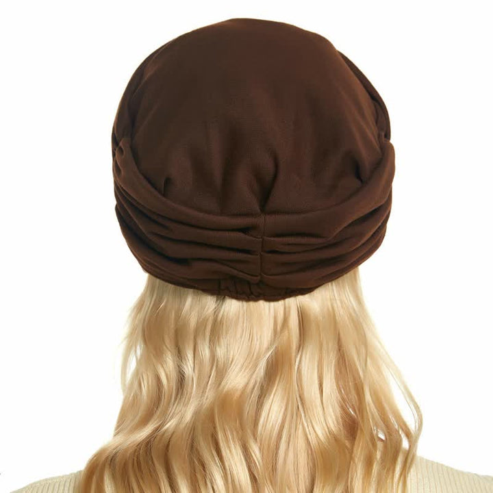 Gorra de béisbol plisada con ala suave para mujer