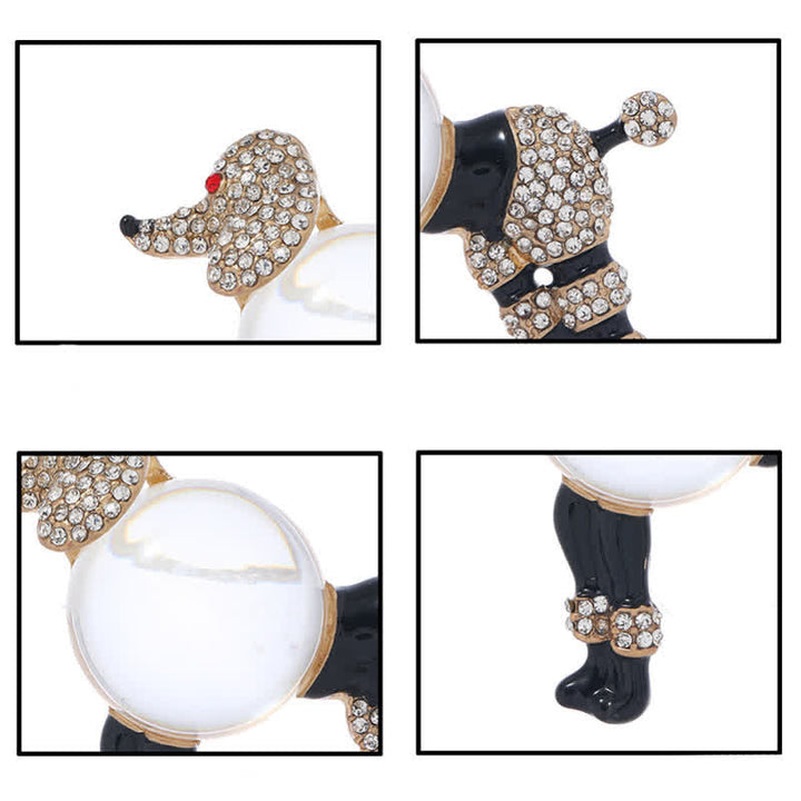 Broche creativo de caniche Jelly Belly para mujer