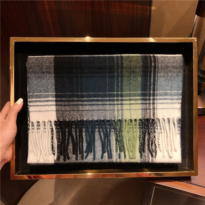 Bufanda unisex de cuadros grandes y cálidos de Lamb Edinburgh - #10 - image 24