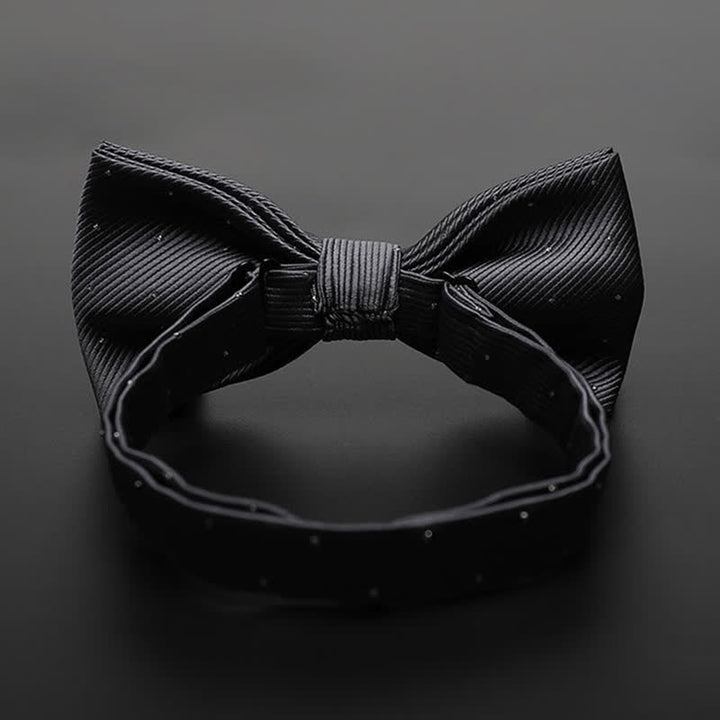 Pajarita de esmoquin formal con lunares para hombre