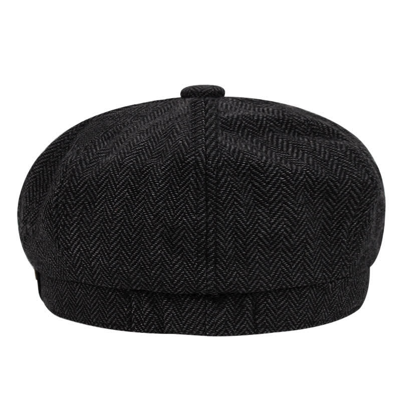Boina octogonal de tweed de artista