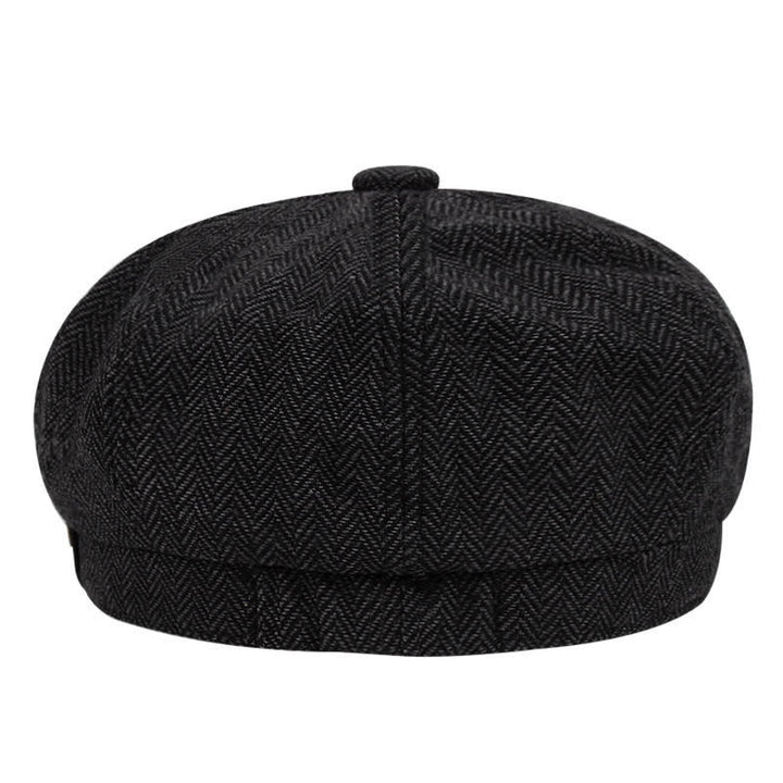Boina octogonal de tweed de artista
