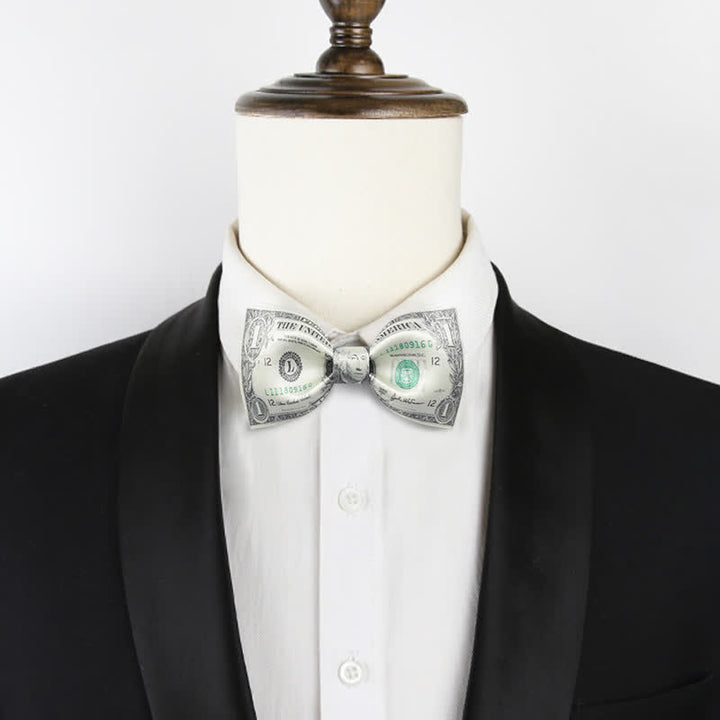 Pajarita con forma de dólar Greenback para hombre