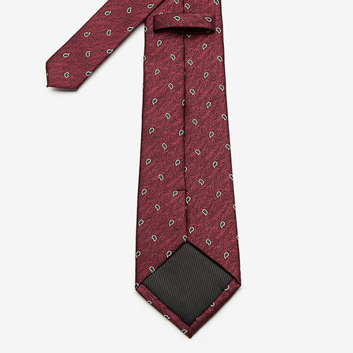 Corbata de lujo con estampado de cachemira micro para hombre