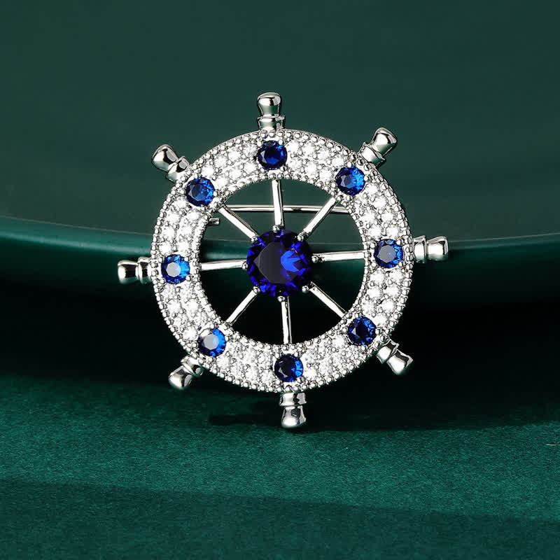 Broche de timón de barco náutico para hombre