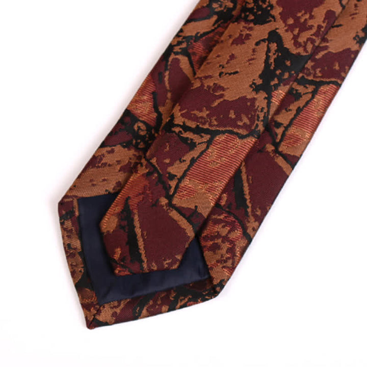 Corbata con gráfico abstracto de café para hombre