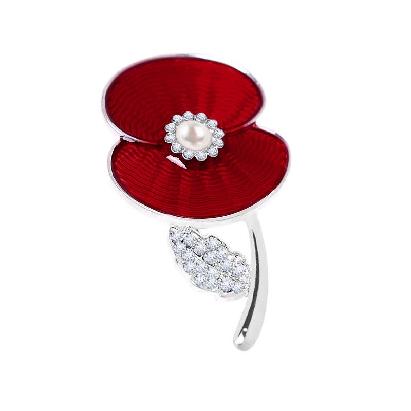 Broche de amapola del Día del Recuerdo de la Mujer