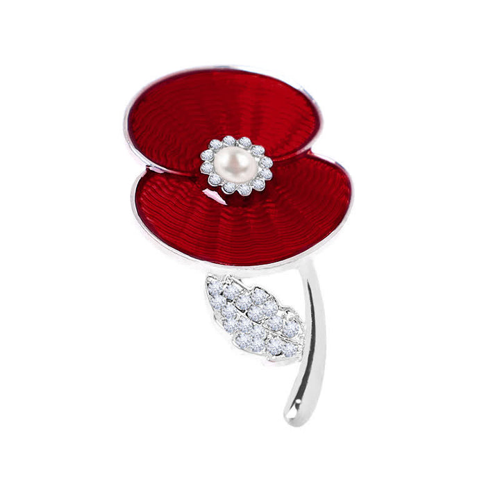 Broche de amapola del Día del Recuerdo de la Mujer