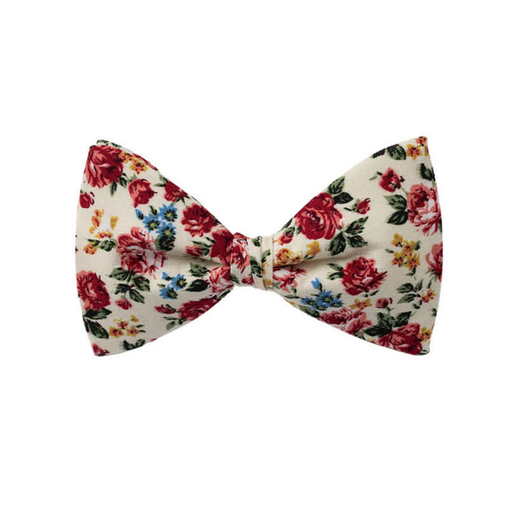 Pajarita de boda con estampado floral para hombre