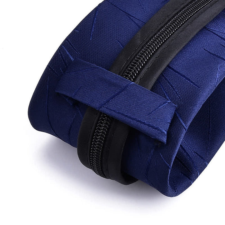 Corbata de negocios con cremallera y rayas a cuadros para hombre