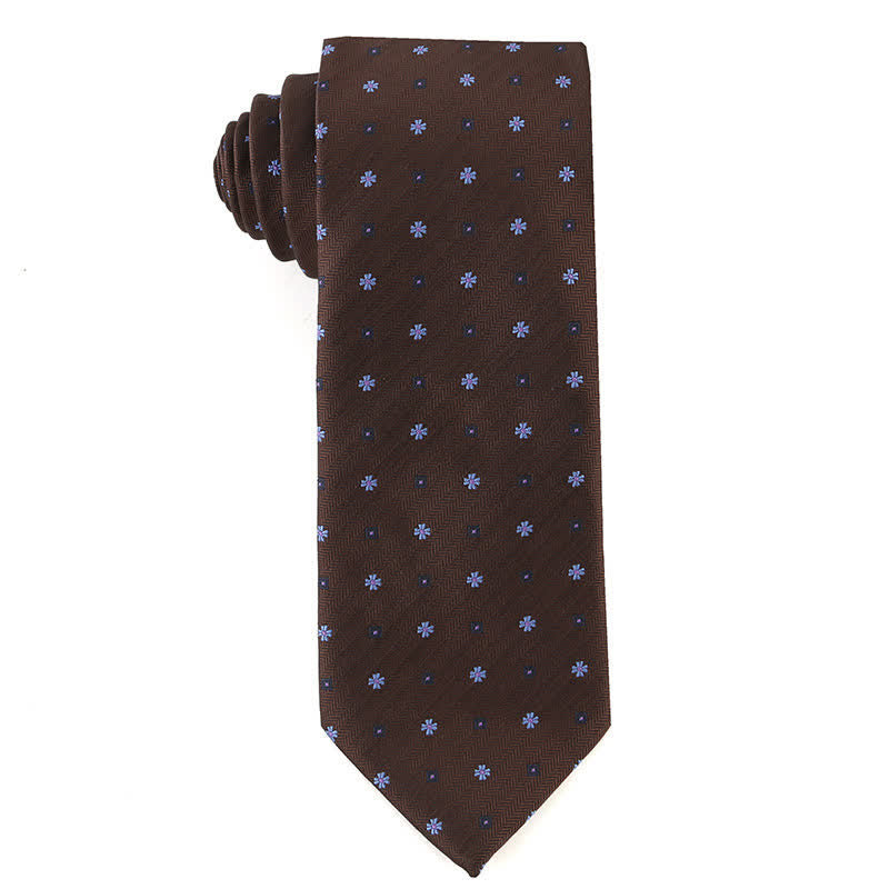 Corbata retro marrón para hombre