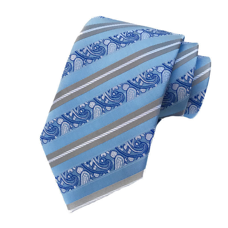 Corbata de rayas de cachemira mixta para hombre