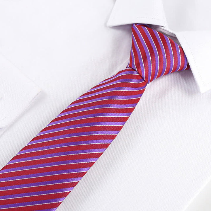 Corbata moderna de rayas con textura para hombre