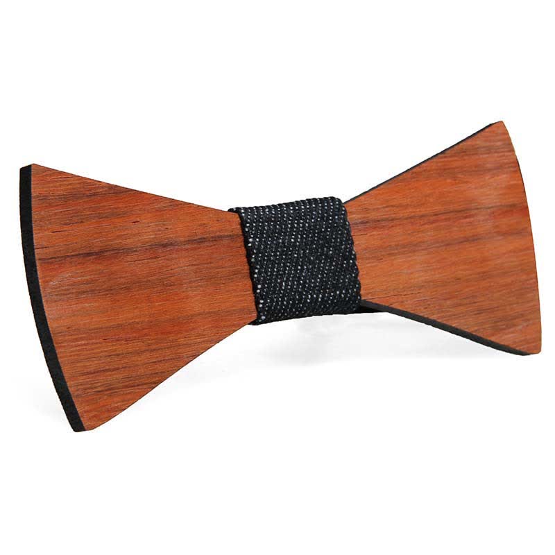 Pajarita de madera divertida y creativa para hombre