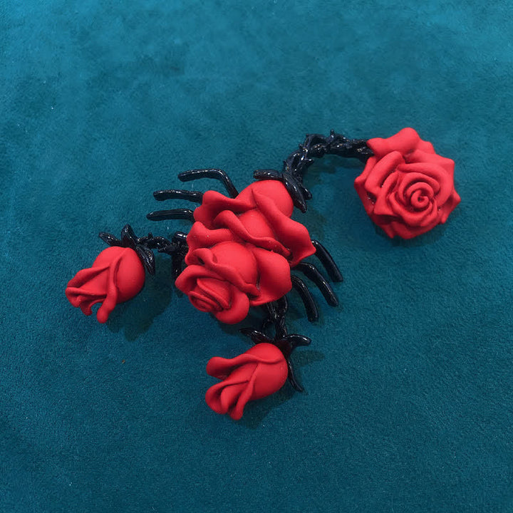 Broche de rosa de escorpión con personalidad masculina
