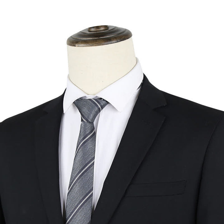 Corbata moderna de rayas con textura para hombre