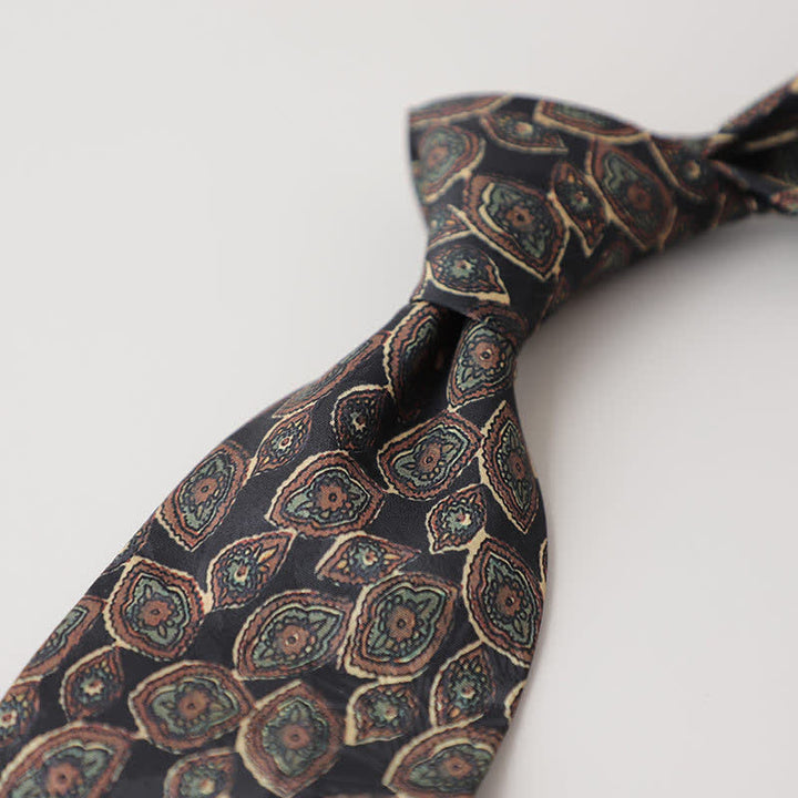Corbata de hombre con pintura abstracta clásica