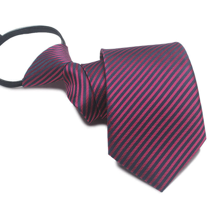 Corbata con cremallera moderna para hombre Corbata de hombre de negocios
