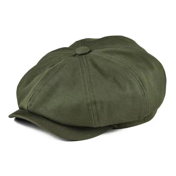 Gorra de boina octogonal de algodón británico Newsboy