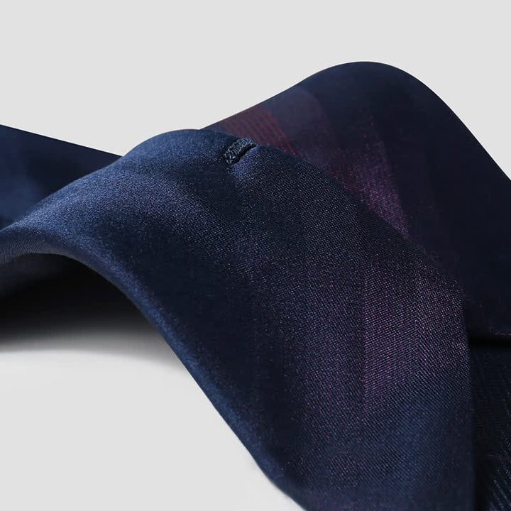 Corbata de seda morada con degradado para hombre