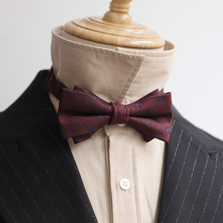 Pajarita de caballero de la serie Burgundy para hombre