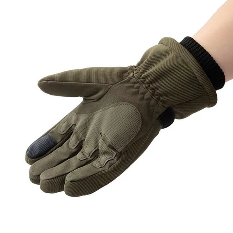 Guantes tácticos protectores térmicos de invierno para todos los dedos