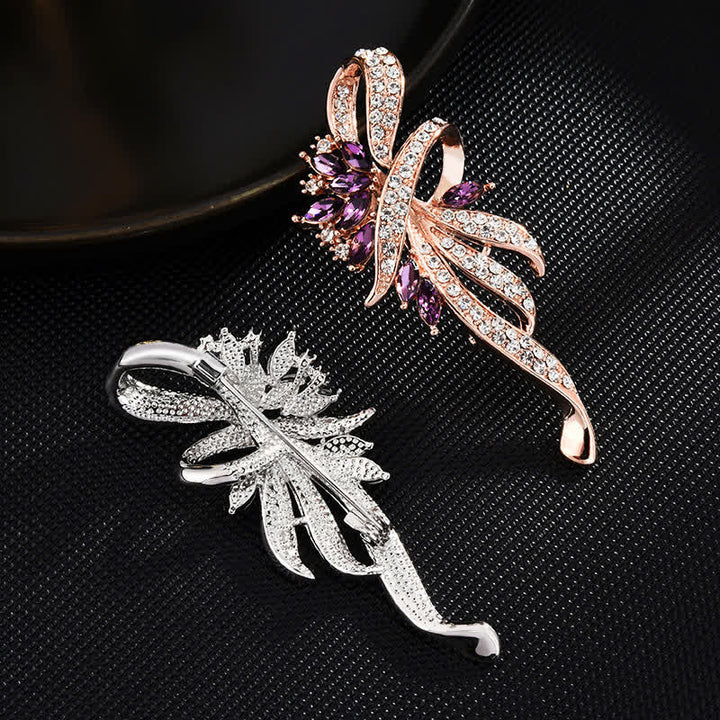 Broche encantador de flor de Bauhinia para mujer