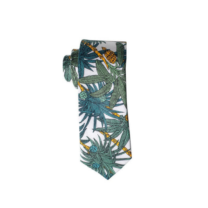 Corbata floral de playa hawaiana para hombre