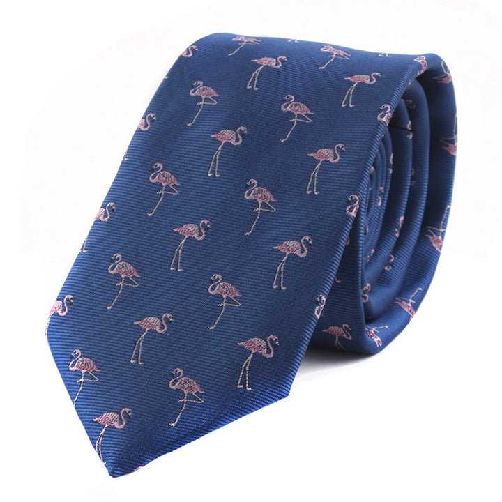 Corbata para hombre con motivos de póquer y animales.