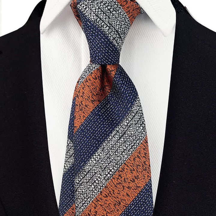 Corbata ancha de rayas Múltiples para hombre