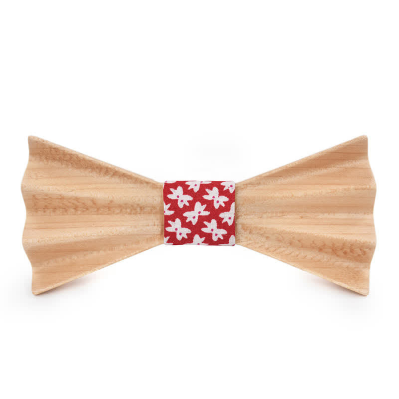 Pajarita de madera plegada en 3D con diseño estéreo Burlywood para hombre