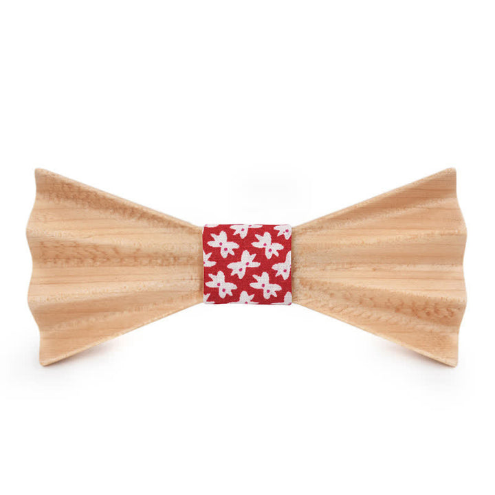 Pajarita de madera plegada en 3D con diseño estéreo Burlywood para hombre