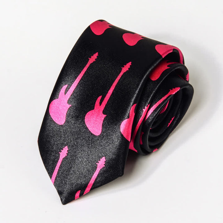 Corbata con notas musicales de piano y personalidad para hombre