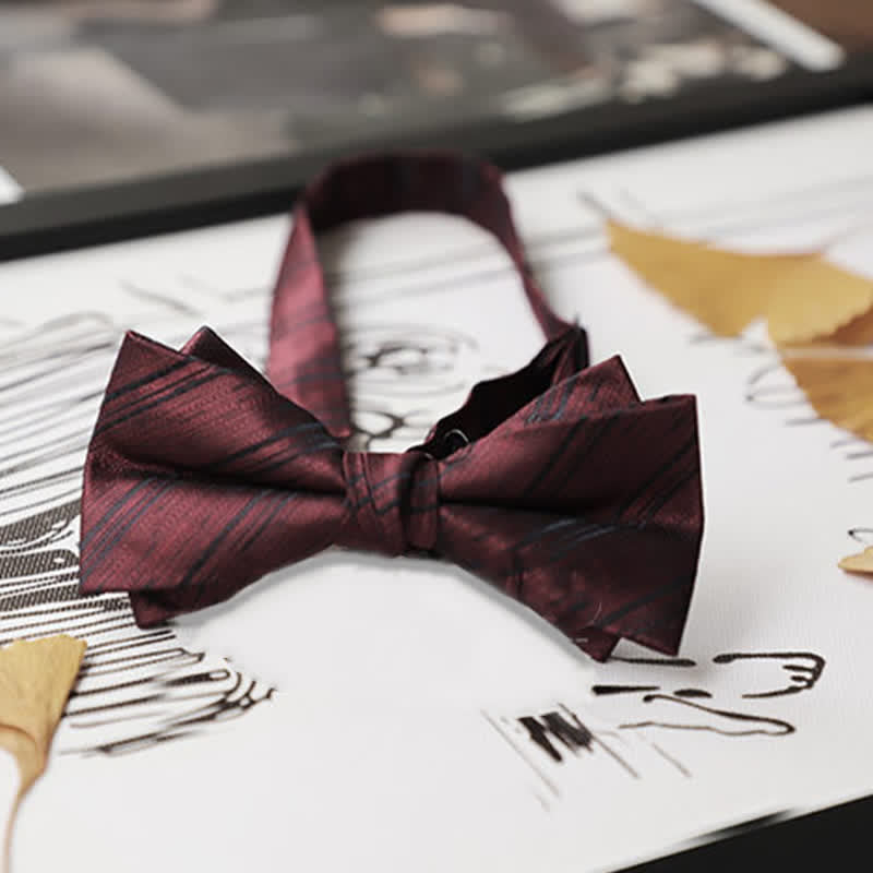 Pajarita de caballero de la serie Burgundy para hombre