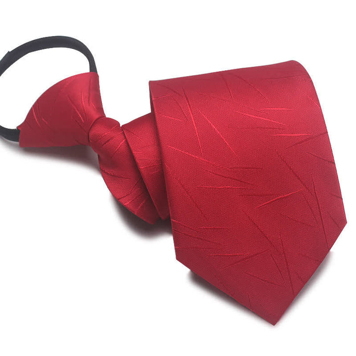 Corbata con cremallera moderna para hombre Corbata de hombre de negocios