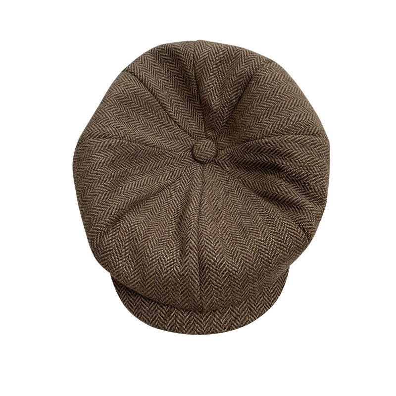 Boina octogonal con diseño de espiga de Coffee Fine