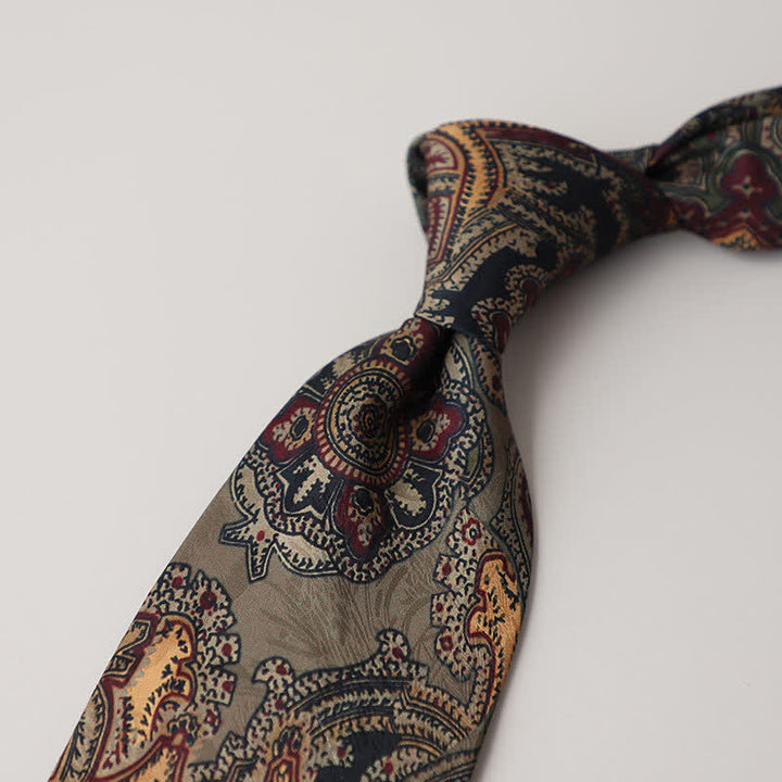 Corbata de hombre con pintura abstracta clásica