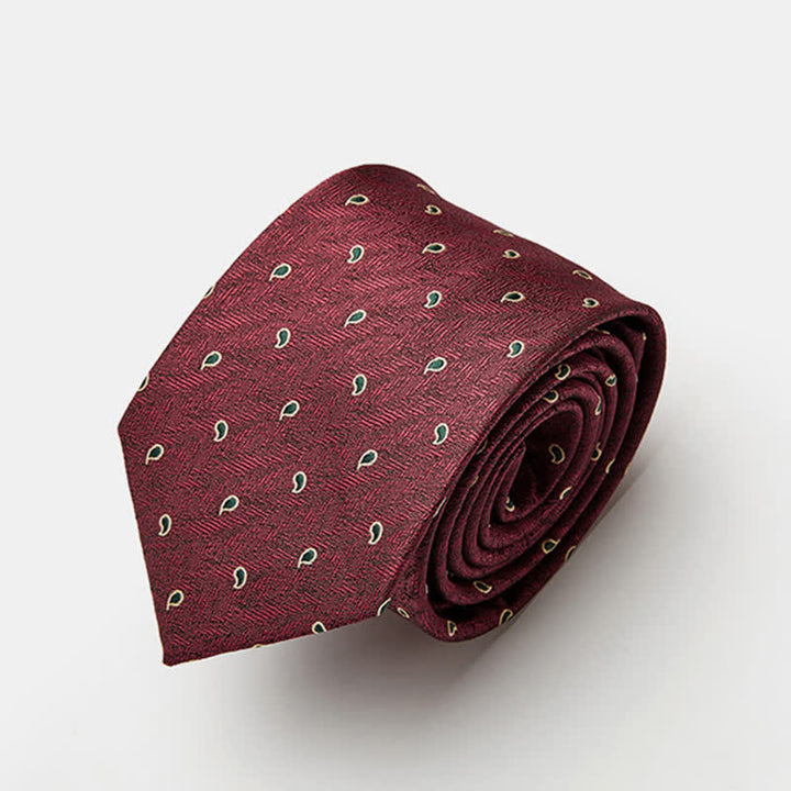 Corbata de lujo con estampado de cachemira micro para hombre