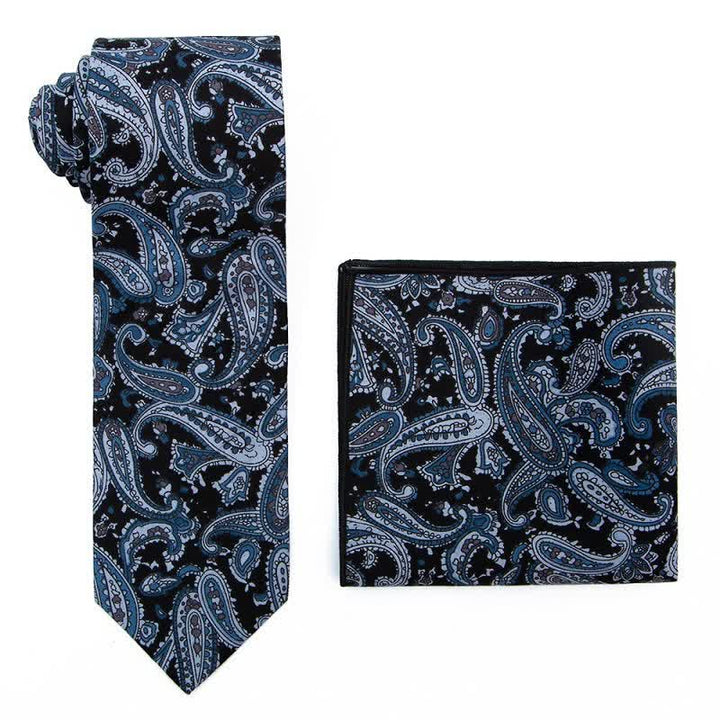 Conjunto de 2 corbatas de cachemira exóticas para hombre