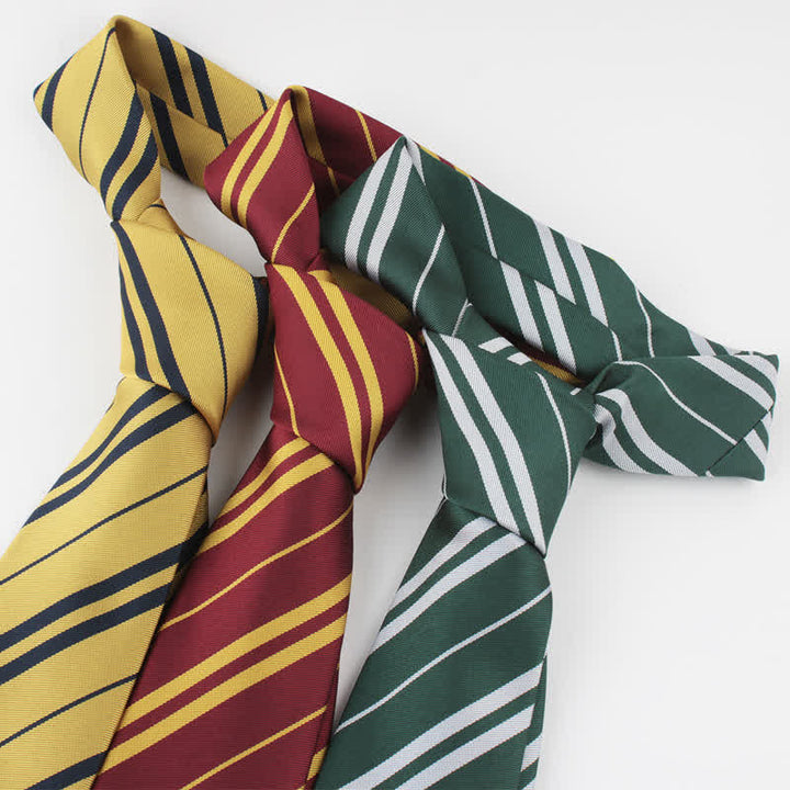 Corbata de rayas para cosplay de Halloween de la escuela de magos para hombres