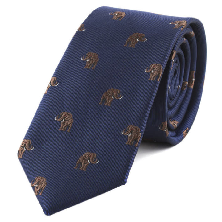 Corbata para hombre con motivos de póquer y animales.