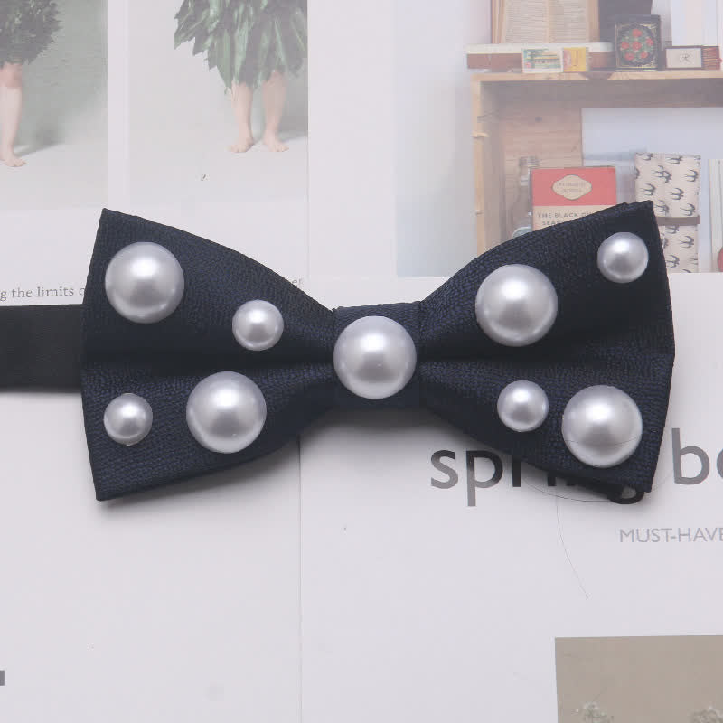 Pajarita de fiesta con perlas artificiales para bailar