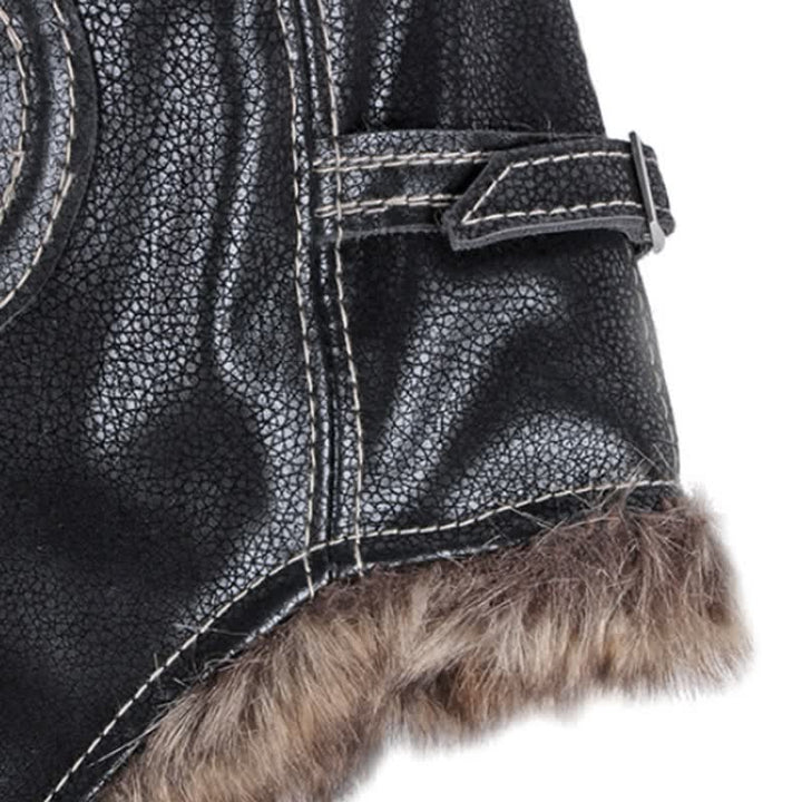 Gorro de trampero de piel sintética suave y esponjoso con protección para las orejas